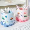 Desk Pen Holder Cartoon Vehicle Shape Pencil Holder Multi-functional Desktop Makeup Brush Organizer for Home School Office