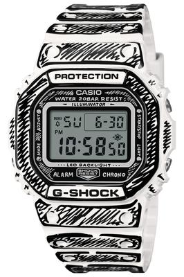 Часы Vides Модель для коллаборации Белые [Casio] G-Shock Joshua DW-5600JV-7JR Мужские