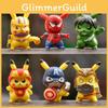 Avengers Anime Cartoon Pikachu Mini Doll Desktop Micro Landscape Decoration