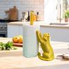 Yousheng Free Standing Cat Держатель для бумажных полотенец Прочная конструкция Держатель для бумажных полотенец на кухонную столешницу Забавный органайзер для бумаги в виде кота