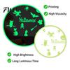Outdoor Glass Decorations Halloween Glow in The Dark Wall Stickers, Luminous Decals with Ghost Cat Decorative Window Scenes for Home Pumpkin Bat Witch