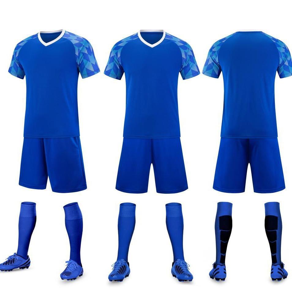 Summer Short Sleeve Adult Kids Team Competition Team Uniform Sports Set Men'S And Women'S Soccer Uniform Jersey 612