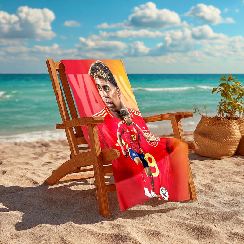 1pc Y-Yamal Beach Towel, Comfortable and Thick, and Swimming/Bath/Picnic/Camping Towel, Suitable for Seaside Beaches