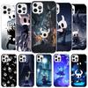 Чехол для телефона с мультяшным рисунком Hollow Knight Для iPhone 16 17 Air 15 14 Pro Max 16E Чехол для телефона 13 Mini 12 11 7 SE 8 Печатный узор Подходит