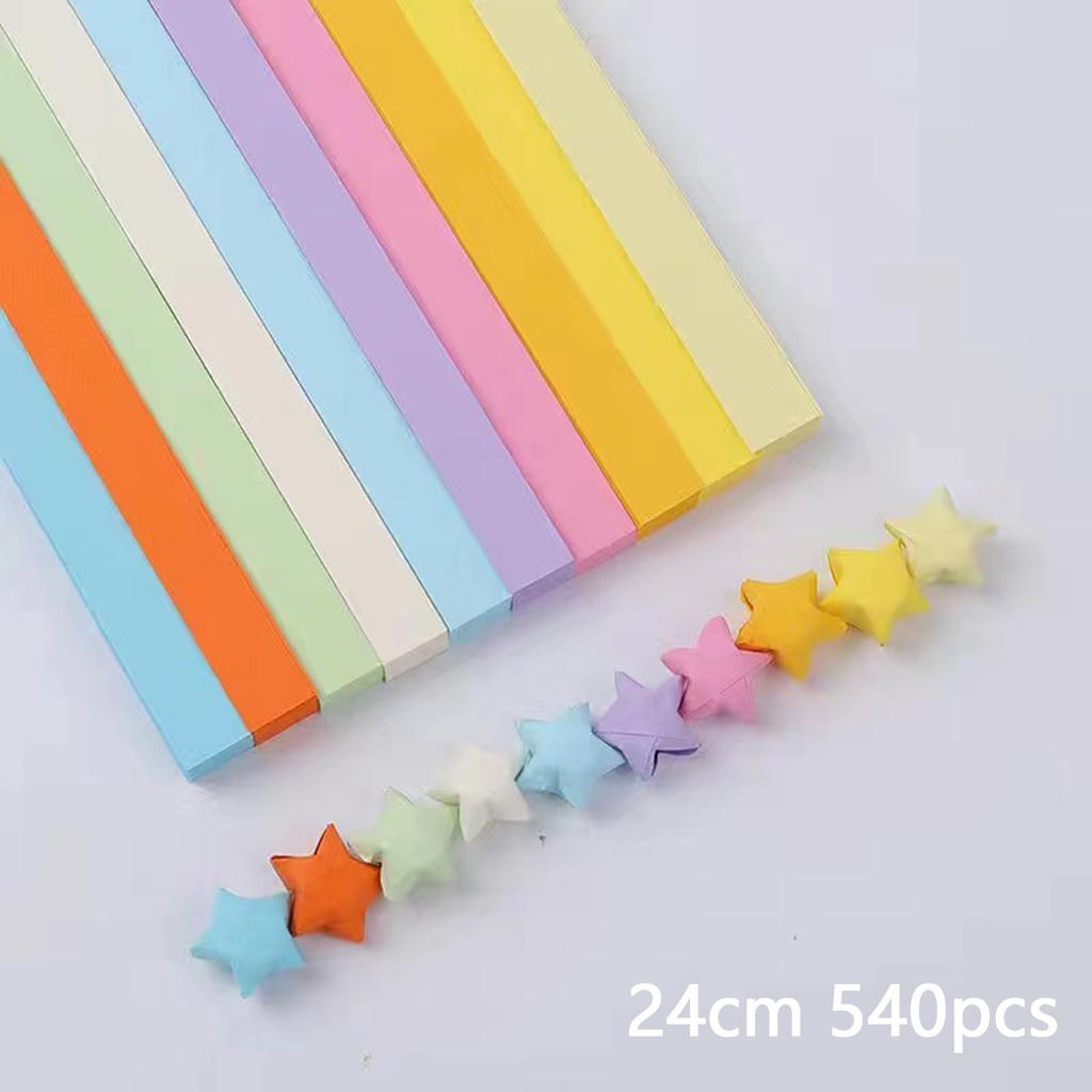 Handmade Paper Origami Folding Paper Strips Lucky Stars Diy Handmade Arts Multicolor Strip For Women Craft Decor Accessories