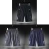 Men Summer Ice Silk Shorts With Elastic Waistband For Casual Leisure And Sports