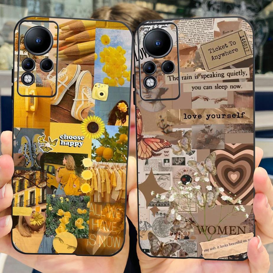 Чехол для Infinix Note 11 X663 X663B Милый Модный Расписной Чехол-Крышка Для Infinix Note 12 Note12 Note11 X663C Мягкий ТПУ Fundas Capa