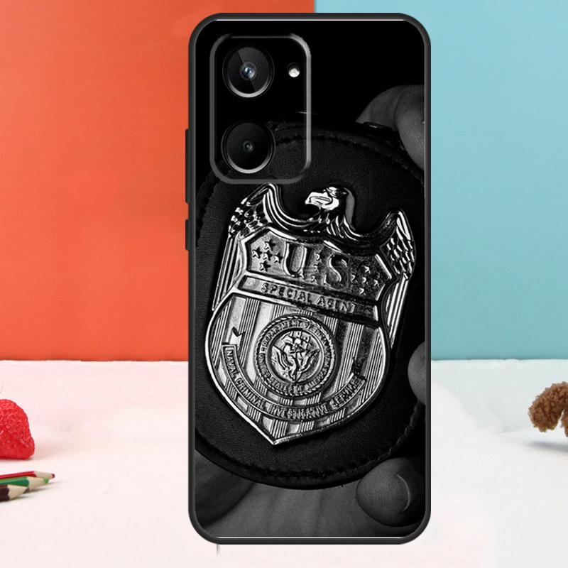 Police Symbol For Realme 15 Pro GT6 GT7 10 11 12 13 14 Pro Plus C51 C53 C55 C61 C63 C65 C67 C75 C71 Case