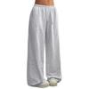 Women Sweatpants High Waisted Wide Leg Sport Pants Elastic Waistband Drawstring Stretchy Soft Breathable Workout Jogging Casual Pants Activewear