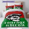 Ultras Green Corsairs Pattern Bedding Set Quilt Cover Pillowcase Home Decor Gift (1 * duvet cover + 2 * pillowcase, without core)