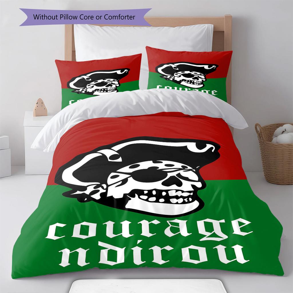 Ultras Green Corsairs Pattern Bedding Set Quilt Cover Pillowcase Home Decor Gift (1 * duvet cover + 2 * pillowcase, without core)