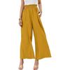 DAFIFY Women's Fashion Summer Spring Casual Solid Color Print High Waist Trousers Pants & Capris