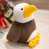 Cute Simulated Bald Sea Eagle Doll Plush Toy Eagle Vulture Bird Doll Boy Soothing Rag Doll