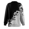 Женская повседневная модная толстовка на молнии с длинным рукавом и цветочным принтом, топ на молнии