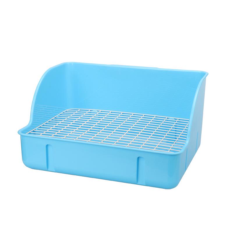 Большой пластиковый лоток для подстилки для кроликов и морских свинок с защитой от переворачивания