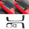 Car Door Panel Armrest Sticker Decal Carbon Fiber Interior Trim Cover for Fiat 500 2012-2015