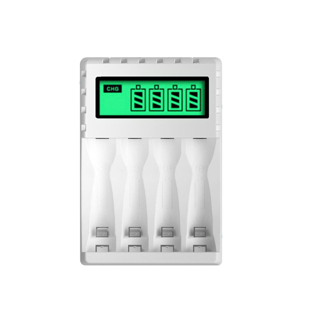Универсальное USB ЖК-дисплей Смарт Интеллектуальное Зарядное устройство для аккумуляторов с 4 слотами для AA/AAA NiCd NiMh перезаряжаемых аккумуляторов Зарядное устройство