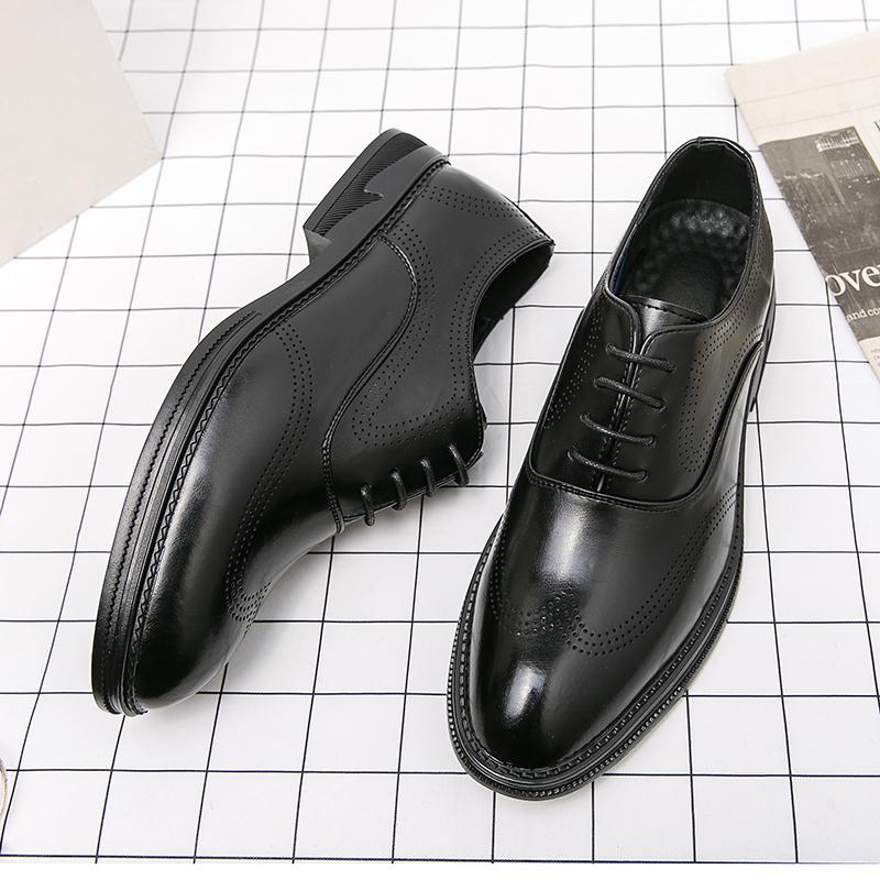 Дизайнерские мужские туфли-оксфорды Derby для официальной свадьбы, платье, роскошные офисные туфли 38~46, деловые британские повседневные кожаные черные туфли для мужчин, лоферы