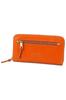 Длинный кошелек с круглой застежкой-молнией из натуральной кожи Moderno Orange [Dakota] для женщин DA-35097-34