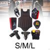 8 шт. Защитное снаряжение для тхэквондо, защитная накладка для тела, нагрудник, полная цель