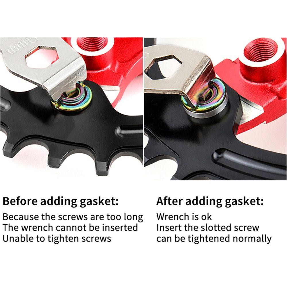 Gasket Bicycle Chainring Bolts Gasket Chainring Bolts Washer Screws Washer Bike Chain Wheel Spacer