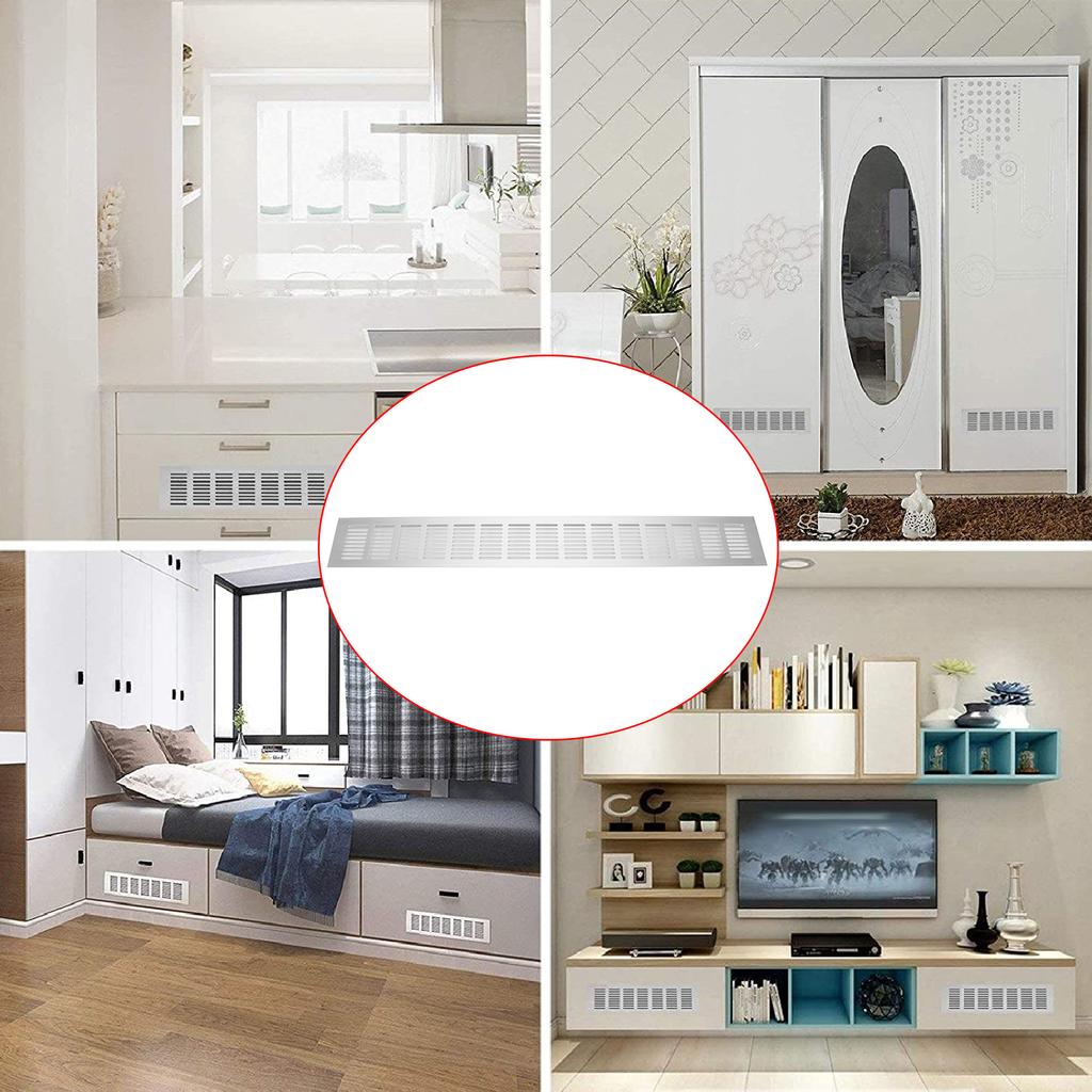 600x80мм Вентиляционные пластины с жалюзи из алюминиевого сплава для шкафов автодома