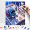 Disney Canvas Painting Kit Adorable Stitch Home Decor Craft Perfect Gift Idea