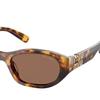 Miu Miu Logo Design Irregular Frame Sunglasses Women sunglasses Brown-Tortoiseshell MUA03SF-14L60M