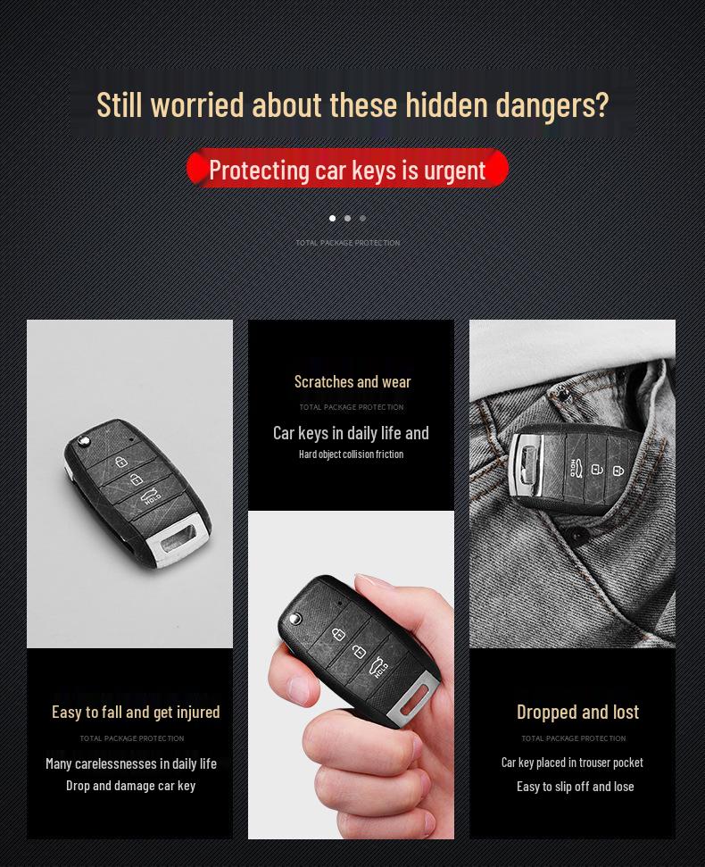 Kia K3/K2/Cadenza/K4/Pegas/Cerato/KX7 Key Case Shell