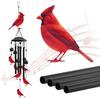 Red Bird Wind Chime with 4 Tubes Weather-resistant Vintage Indoor Outdoor Garden Yard Patio Hanging Metal Wind Bell Decoration