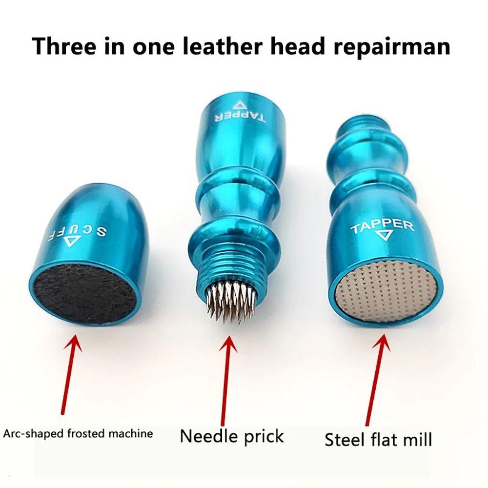 3 in 1 Tip Trim Tool Multifunctional Shaper Aerator Tapper Cue Tip Shaper Billiard Accessories