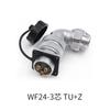 WEIPU WF24 TU+Z Waterproof Electrical Connector M24 2 3 4 9 10 12 19Pin 90 Degree Right Angle Aviation Male Plug Female Socket