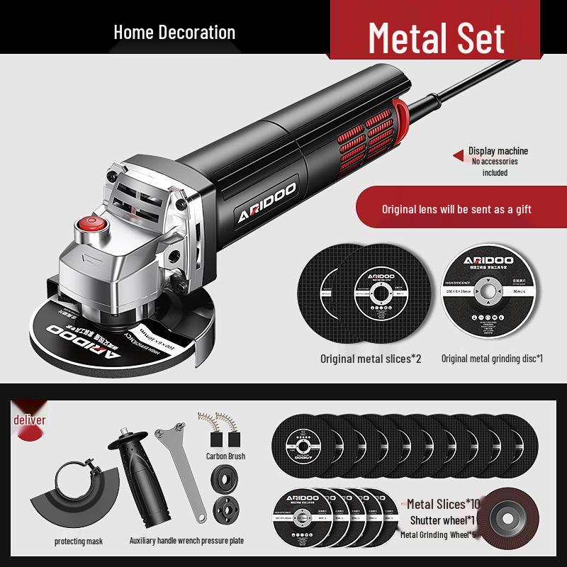 German Multifunctional Angle Grinder: Home & Industrial Use for Grinding, Polishing, and Cutting.