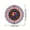 25,4 см 3D Инь Ян Цветок Ветряной Спиннер 360° Вращающийся Крючок Металл Лазерная Резка Мандала Декор Для Дома Улицы Подарок