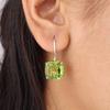 Peridot Gemstone 925 Sterling Silver Jewelry Handmade Drop/Dangle Earrings 1" EE-172-3