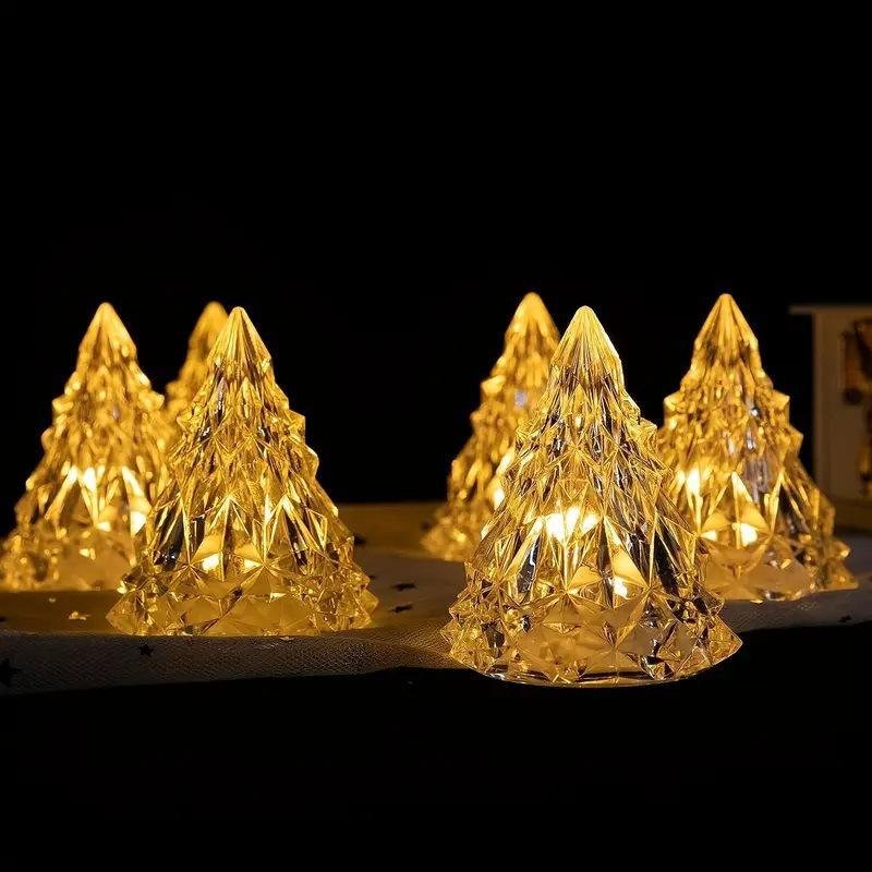 1/4/12/24 шт. Электронная свеча Iceberg, светодиодная лампа для свадьбы, дня рождения, вечеринки, декоративного украшения, рождественских семейных посиделок, ужинов при свечах