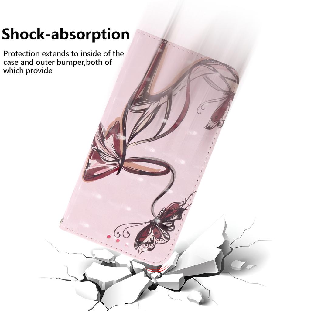 Чехол для Xiaomi Redmi Note 13 4G с ремешком для руки, кожаная обложка для телефона с рисунком