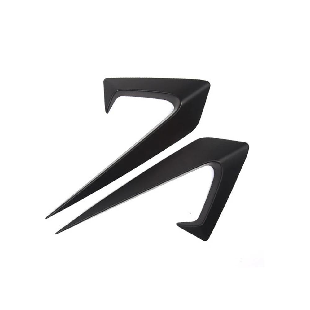 2 шт. Защитная наклейка на боковую камеру автомобиля, устойчивая к УФ-излучению, декорация из АБС-пластика под карбоновое волокно, автомобильный аксессуар для Tesla Model 3