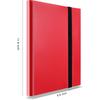 Карманная коллекционная карточка MUDOR 360 с боковой загрузкой, PP Card Binder, карманный размер, совместим с альбомом Pokemon Cards, карманный, (красный)