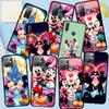 Чехол для телефона Samsung Galaxy S25 S24 S23 iPhone 16 15 Xiaomi Redmi Note 14 13 12 16E X 11 Pro Max OPPO Moto E15 Huawei Mickey Mouse Pink Minnie Cover