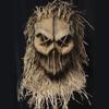 Scary Halloween Scarecrow Mask Headdress Funny Props Horror Atmosphere Masquerade Mask Cosplay Party Props