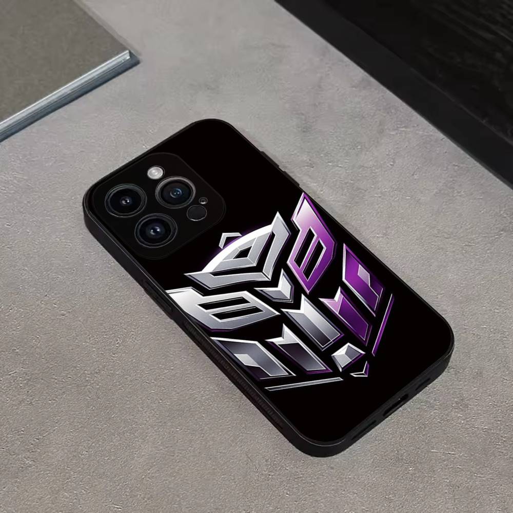 LOGO T-Transformers COOL Phone Case For iPhone 16,15,14,13,12,11 Plus,Pro Max,XS,X,XR,SE,Mini,8,7,Soft Silicone Black Cover
