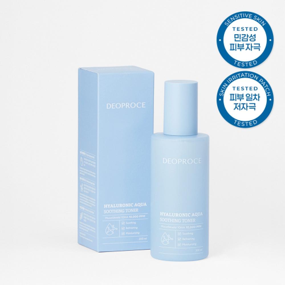 Deoproce Hyaluronic Aqua Успокаивающий тоник 200 мл