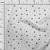 oneOone Хлопковая гибкая серая ткань, художественный красочный материал для платья, ткань с принтом, по ярдам, 40 дюймов