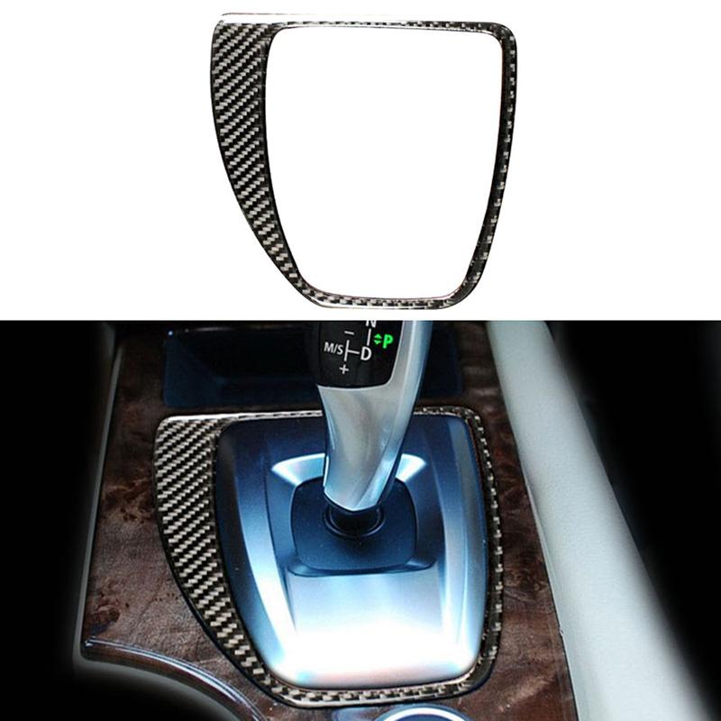 Углеродное волокно, центральное управление, панель переключения передач, декоративная крышка, наклейка, интерьер для BMW E60 5 Series 2008-10, автомобиль