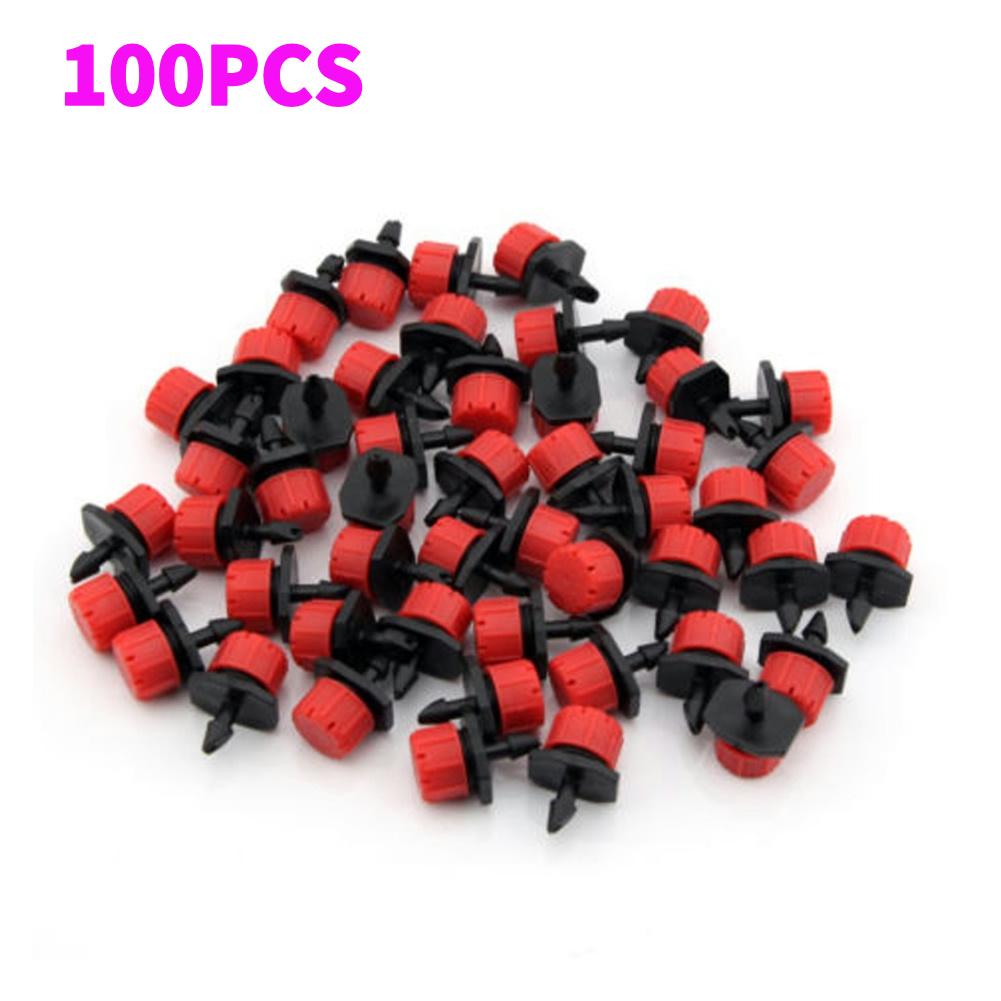 100-500Pcs Water Dropper Adjustable Nozzles Garden Watering Irrigation Sprinkler Emitter Dripper Durable For Yard Greenhouse
