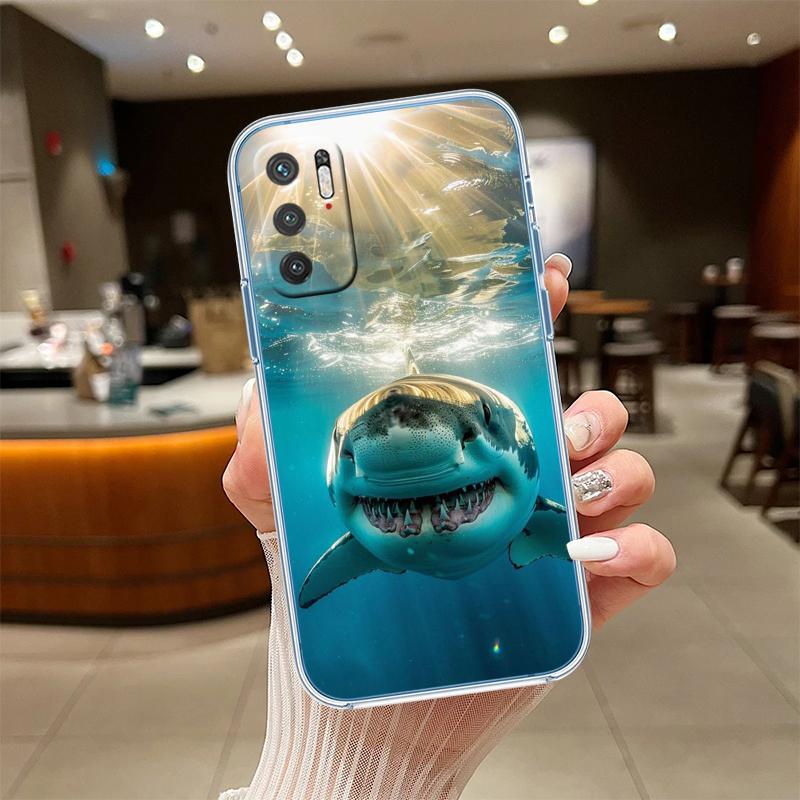 NH39 Shark Art Transparent Phone Case for Motorola Moto Edge 20 30 40 50 S30 Fusion Ultra Pro Neo Lite + G200 G23