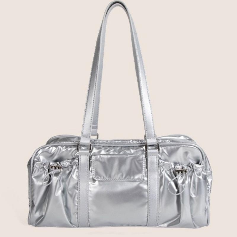 Универсальная сумка-сумка в студенческом стиле, модная вместительная сумка для боулинга, сумка-тоут на одно плечо