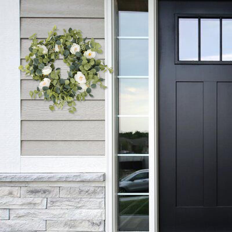 1,8 м искусственный эвкалипт с гирляндой из камелий, подвесной ротанговый домашний сад, свадебный фон, настенный декор