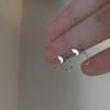 Серьги-кольца Sliver Open Jewelry Girl Cute Hoop Earring Opening Huggies